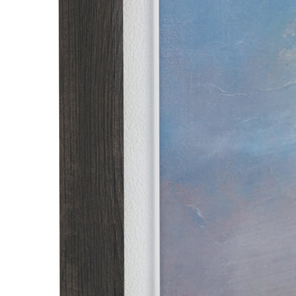 Gallery Direct Coastal Glow Framed Canvas, close-up of the artwork and frame details