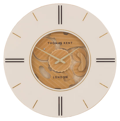 Gallery Direct Cogger Wall Clock Oak, complete product view