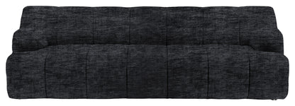 Gallery Direct Como 3 Seater Sofa in Celine Battleship upholstery, product view
