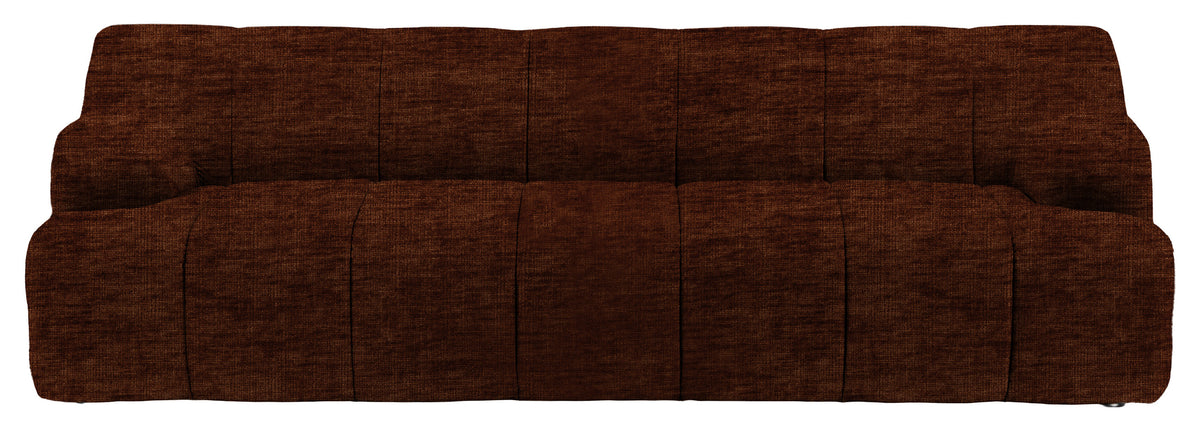 Gallery Direct Como 3 Seater Sofa in Celine Brandy upholstery, product view