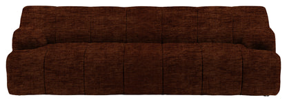 Gallery Direct Como 3 Seater Sofa in Celine Brandy upholstery, product view