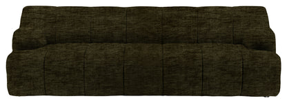 Gallery Direct Como 3 Seater Sofa in Celine Olive upholstery, product view