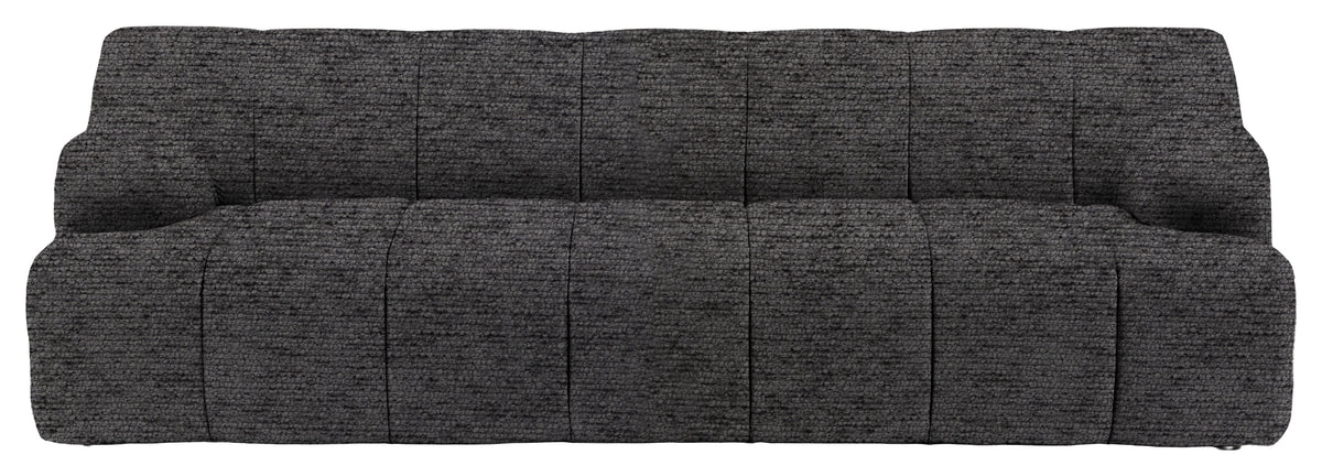 Gallery Direct Como 3 Seater Sofa in Mikah Ashen upholstery, product view