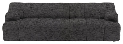 Gallery Direct Como 3 Seater Sofa in Mikah Ashen upholstery, product view