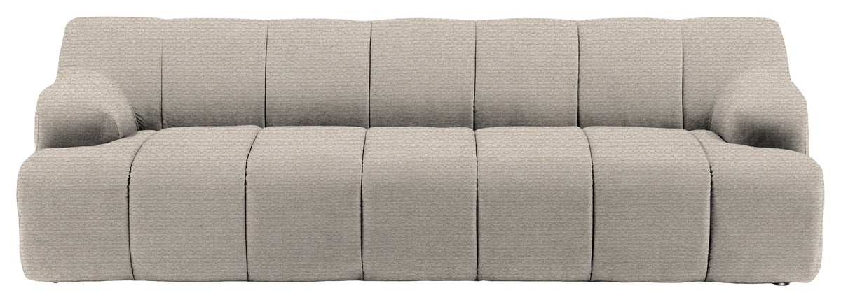 Gallery Direct Como 3 Seater Sofa in Mikah Vanilla upholstery, product view