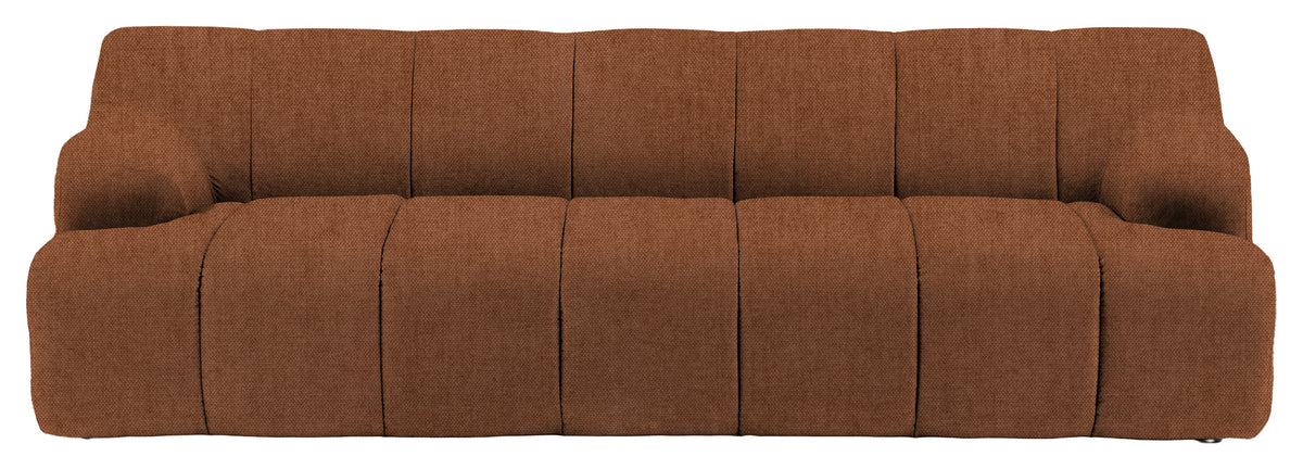 Gallery Direct Como 3 Seater Sofa in Verona Apricot upholstery, product view