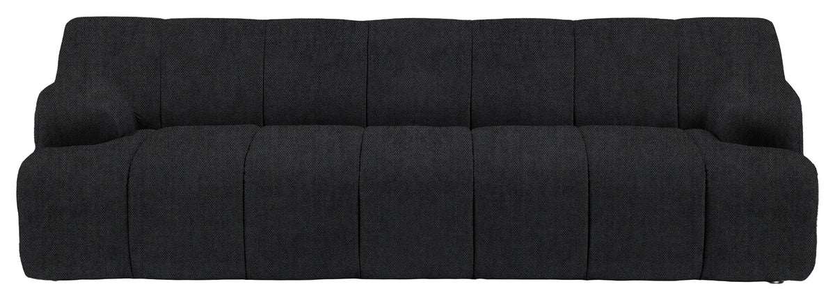 Gallery Direct Como 3 Seater Sofa in Verona Carbon upholstery, product view