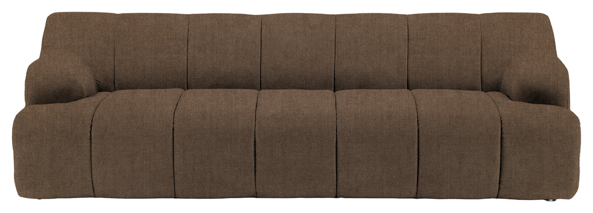Gallery Direct Como 3 Seater Sofa in Verona Sepia upholstery, product view
