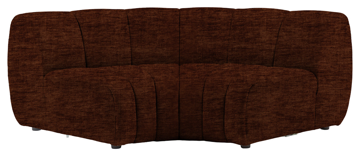 Gallery Direct Como Corner Module in Celine Brandy upholstery, product view