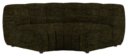 Gallery Direct Como Corner Module in Celine Olive upholstery, product view