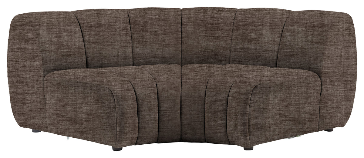 Gallery Direct Como Corner Module in Celine Shadow upholstery, product view