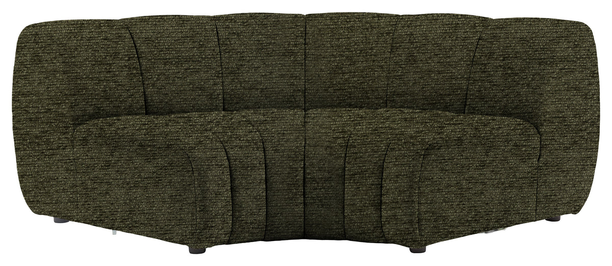 Gallery Direct Como Corner Module in Mikah Basil upholstery, product view