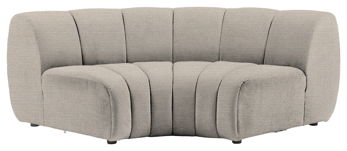 Gallery Direct Como Corner Module in Mikah Vanilla upholstery, product view