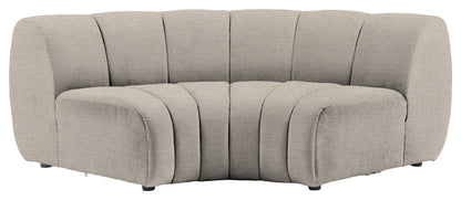 Gallery Direct Como Corner Module in Mikah Vanilla upholstery, product view