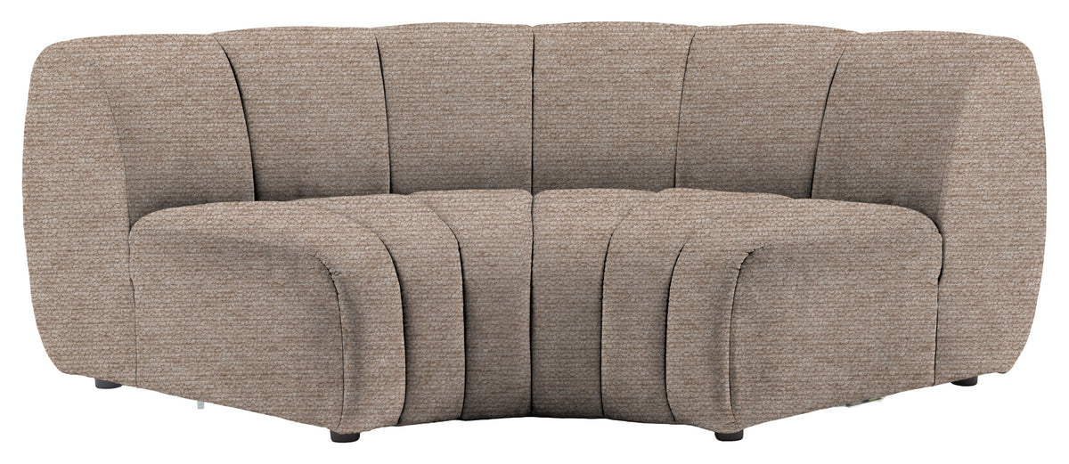 Gallery Direct Como Corner Module in Mikah Wicker upholstery, product view