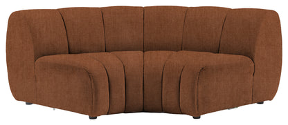 Gallery Direct Como Corner Module in Verona Apricot upholstery, product view