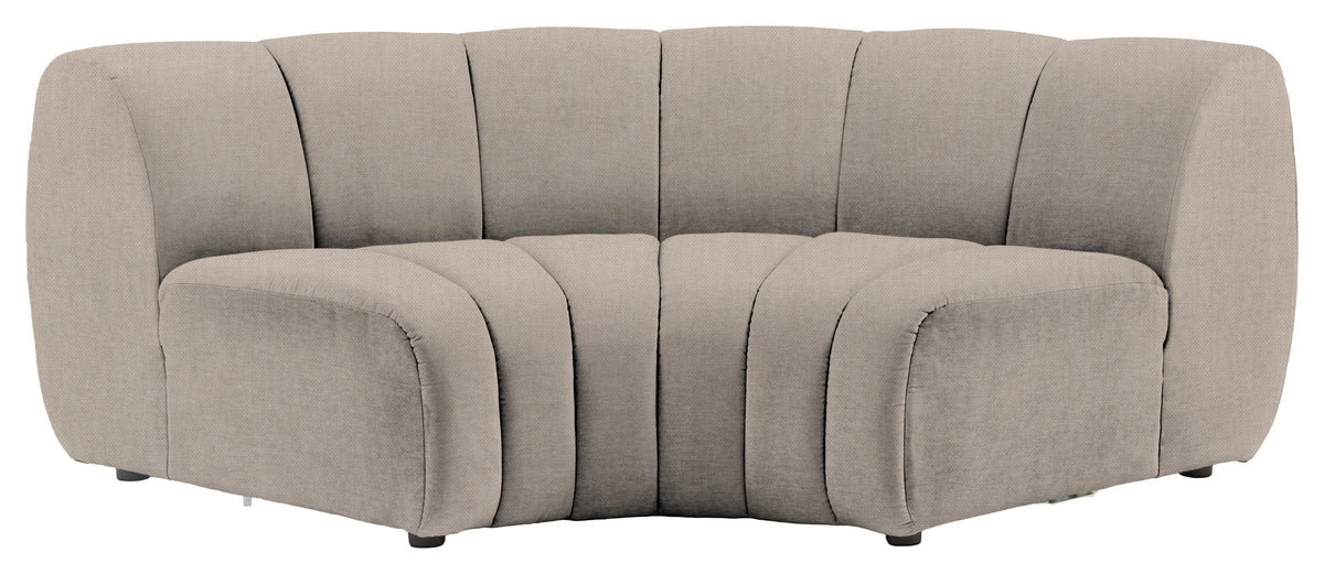 Gallery Direct Como Corner Module in Verona Ghost upholstery, product view