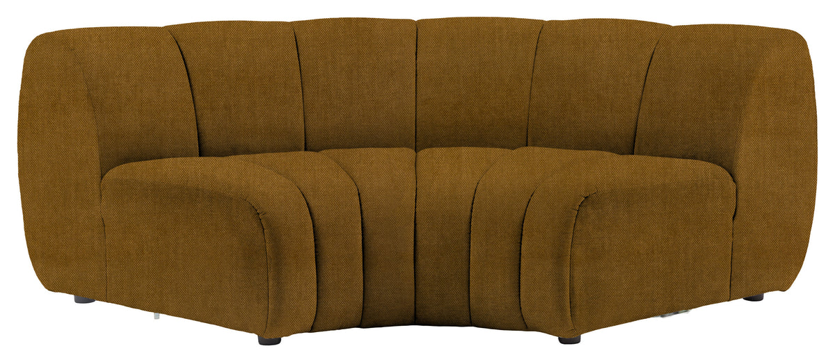 Gallery Direct Como Corner Module in Verona Golden upholstery, product view
