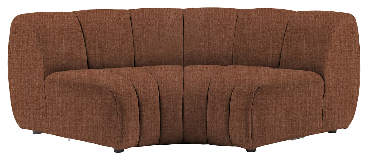 Gallery Direct Como Corner Module in Willow Henna upholstery, product view