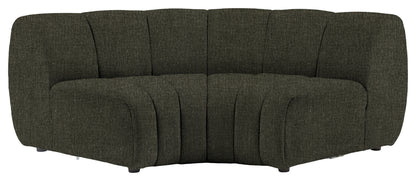 Gallery Direct Como Corner Module in Willow Hunter upholstery, product view