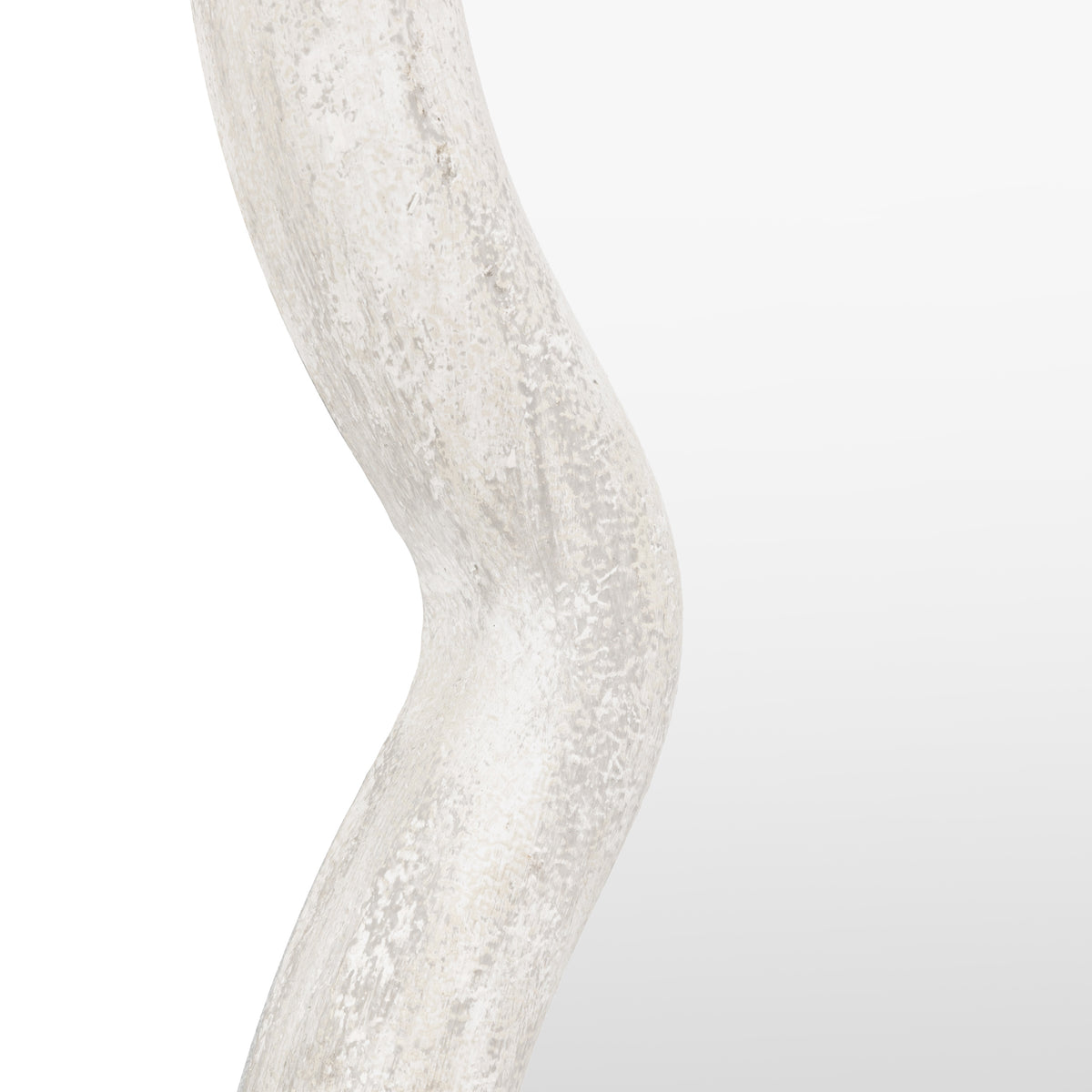 Gallery Direct Como Curved Rectangle Mirror, close-up of the mirror and frame details