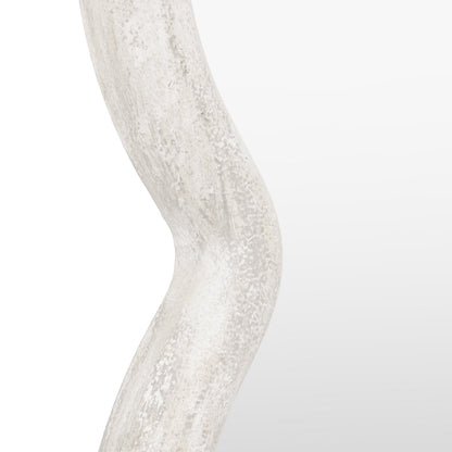 Gallery Direct Como Curved Rectangle Mirror, close-up of the mirror and frame details