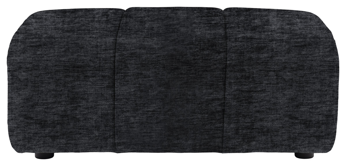 Gallery Direct Como Footstool in Celine Battleship upholstery, product view