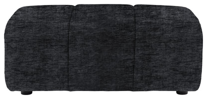 Gallery Direct Como Footstool in Celine Battleship upholstery, product view