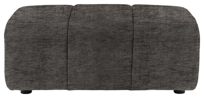 Gallery Direct Como Footstool in Celine Flagstone upholstery, product view