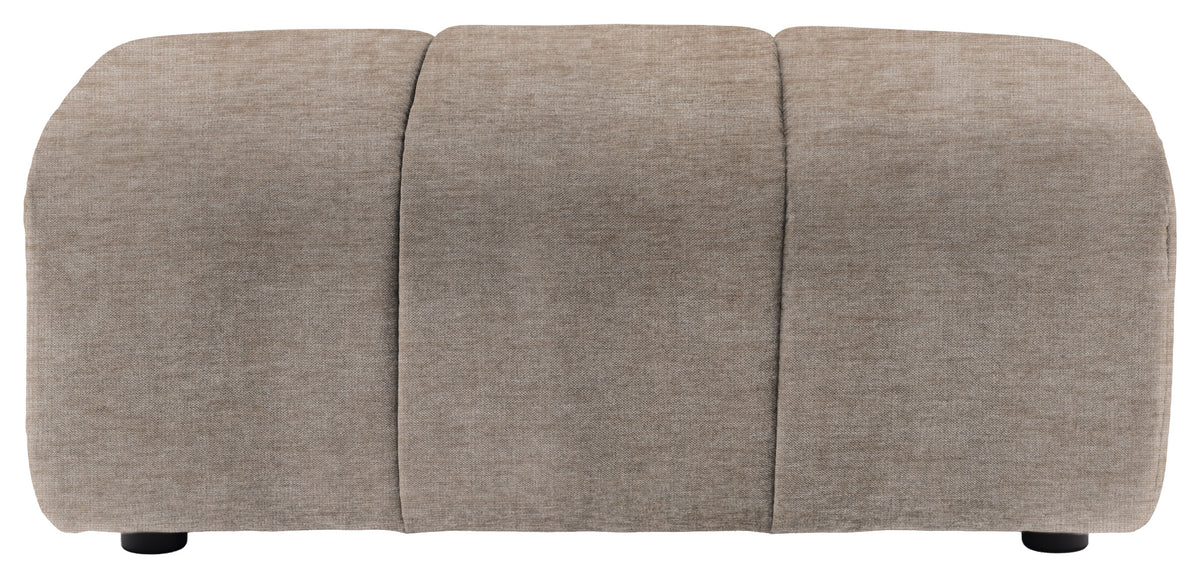 Gallery Direct Como Footstool in Celine Husk upholstery, product view