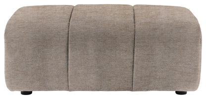 Gallery Direct Como Footstool in Celine Husk upholstery, product view