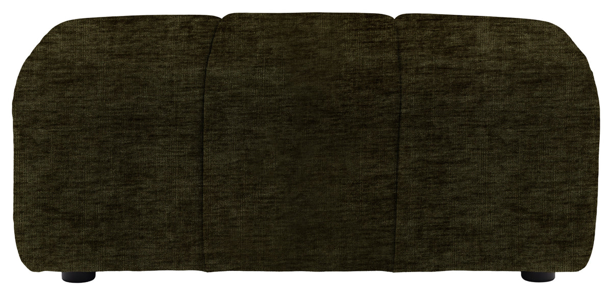 Gallery Direct Como Footstool in Celine Olive upholstery, product view