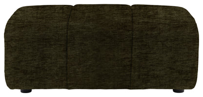 Gallery Direct Como Footstool in Celine Olive upholstery, product view