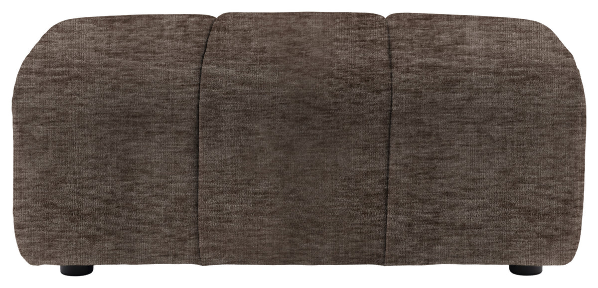 Gallery Direct Como Footstool in Celine Shadow upholstery, product view