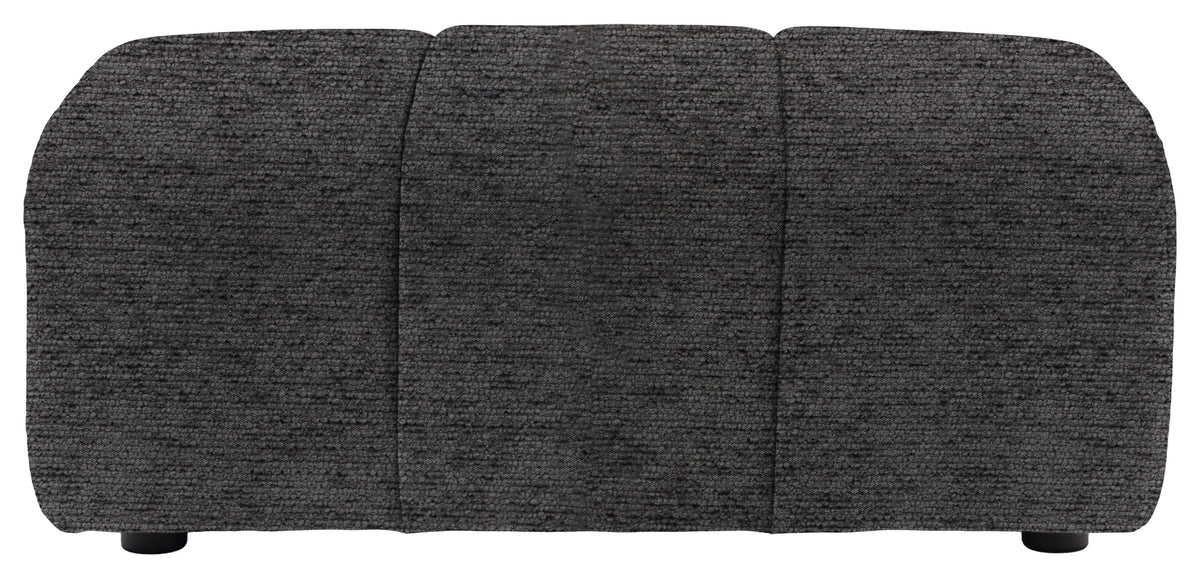 Gallery Direct Como Footstool in Mikah Ashen upholstery, product view