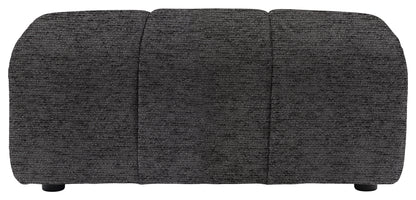 Gallery Direct Como Footstool in Mikah Ashen upholstery, product view