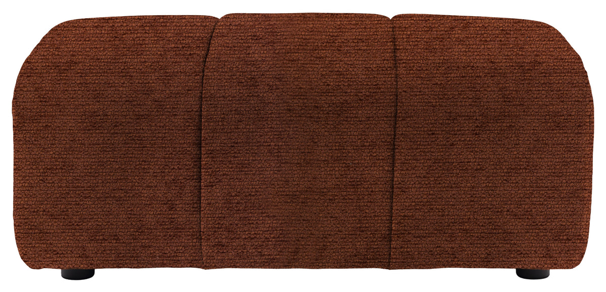 Gallery Direct Como Footstool in Mikah Maple upholstery, product view