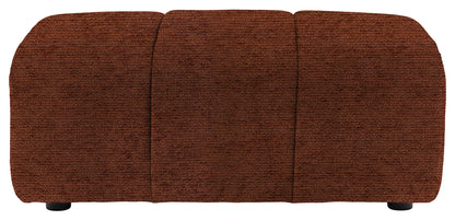 Gallery Direct Como Footstool in Mikah Maple upholstery, product view