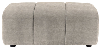Gallery Direct Como Footstool in Mikah Vanilla upholstery, product view