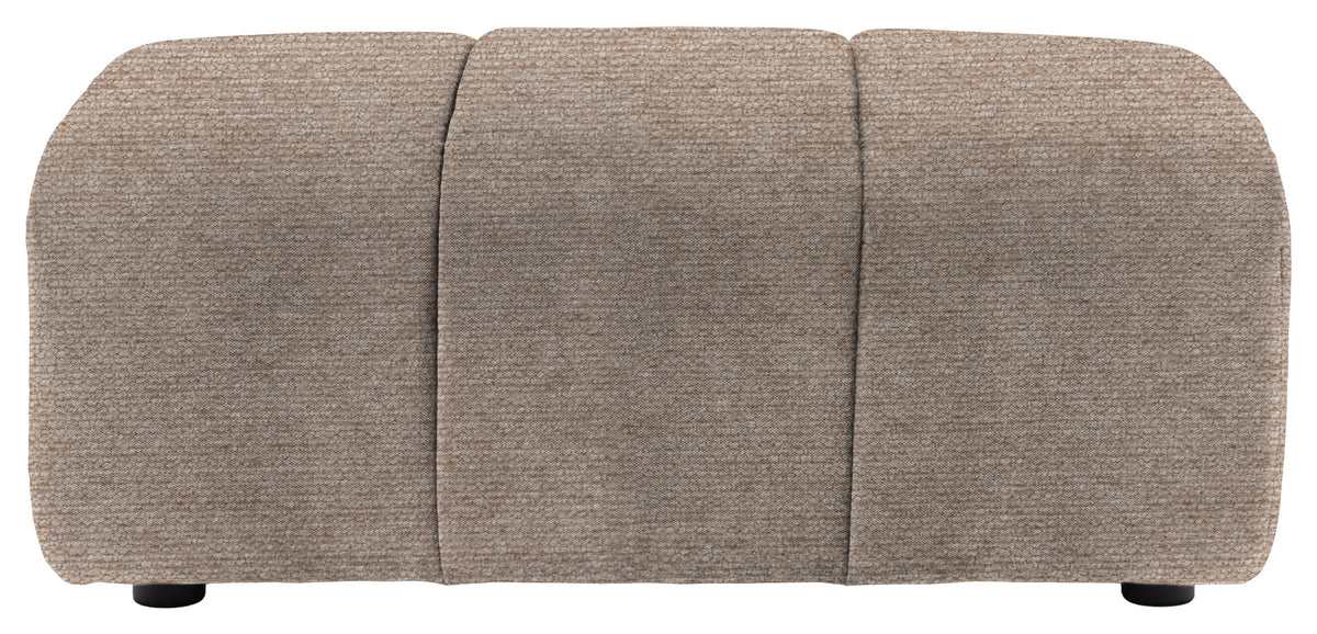 Gallery Direct Como Footstool in Mikah Wicker upholstery, product view