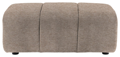 Gallery Direct Como Footstool in Mikah Wicker upholstery, product view