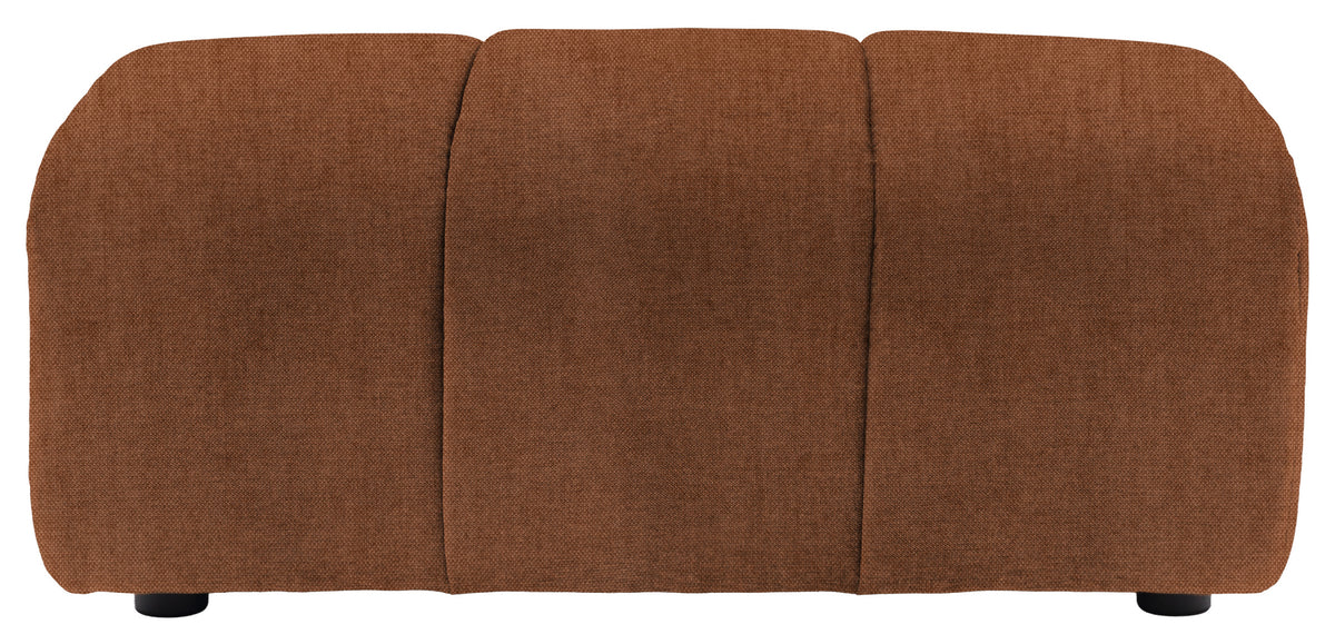 Gallery Direct Como Footstool in Verona Apricot upholstery, product view