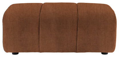 Gallery Direct Como Footstool in Verona Apricot upholstery, product view