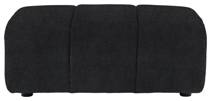 Gallery Direct Como Footstool in Verona Carbon upholstery, product view