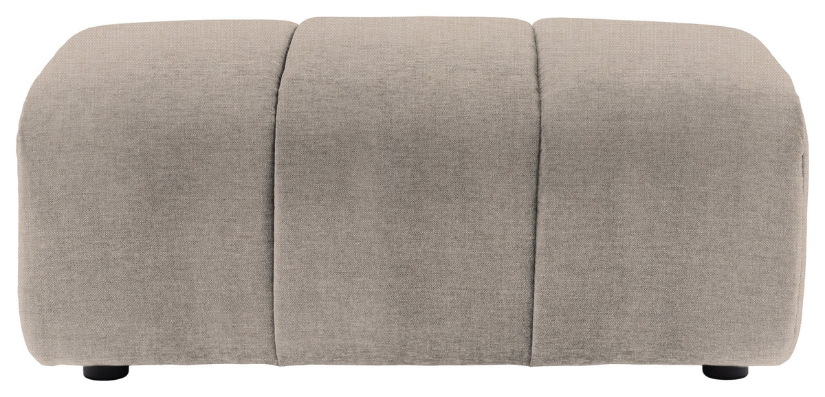 Gallery Direct Como Footstool in Verona Ghost upholstery, product view