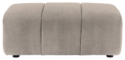 Gallery Direct Como Footstool in Verona Ghost upholstery, product view