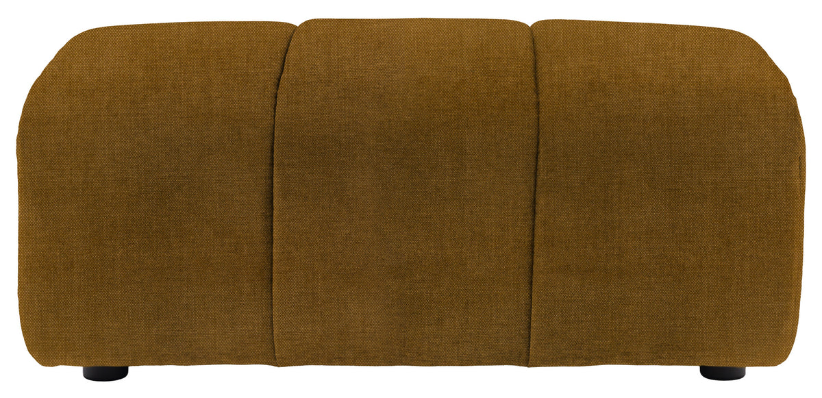 Gallery Direct Como Footstool in Verona Golden upholstery, product view