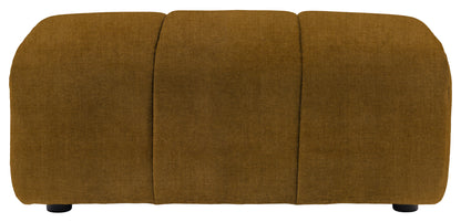 Gallery Direct Como Footstool in Verona Golden upholstery, product view