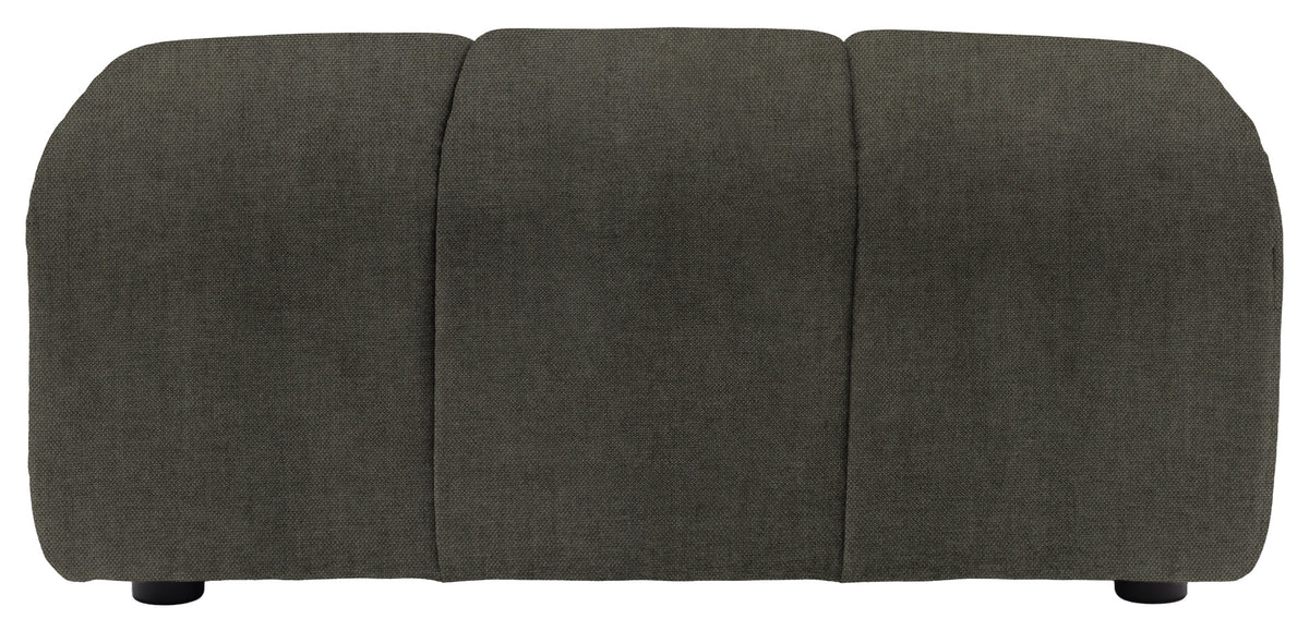 Gallery Direct Como Footstool in Verona Pine upholstery, product view