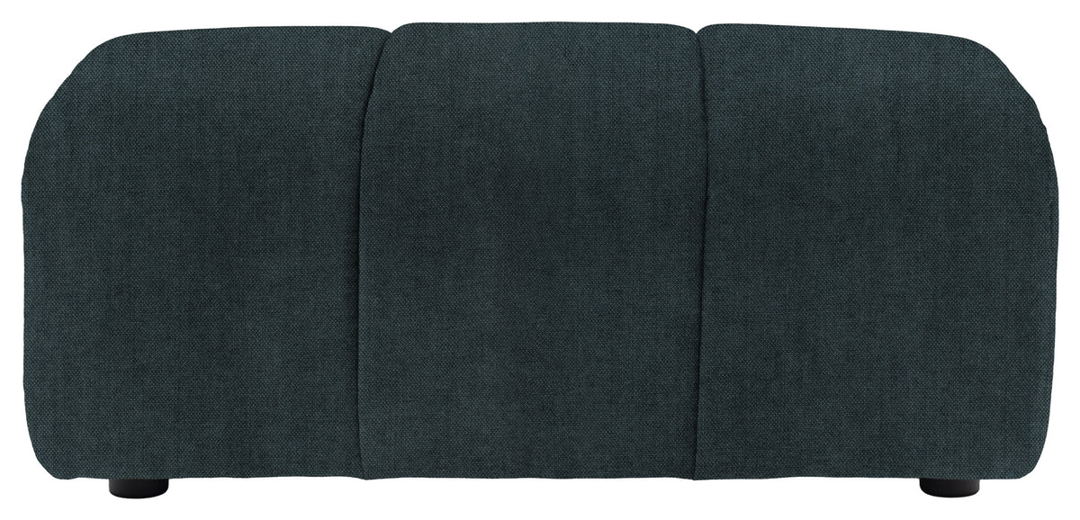Gallery Direct Como Footstool in Verona Topaz upholstery, product view